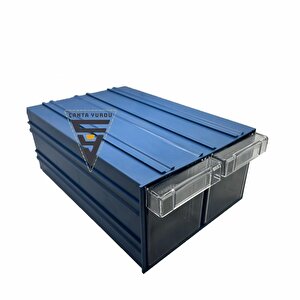 Sembol 501 Plastik Çift Çekmeceli Kutu 302x210x124mm 18 Adet