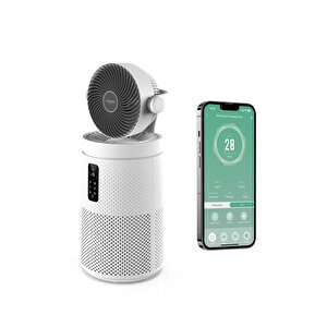 Xenon Smart Akıllı Fanlı Hava Temizleyici, Wi-fi, Aromaterapi Özellikli Air Purifier, Cadr 390m³/s, 3 Katmanlı Hepa13 Filtreli, X7422