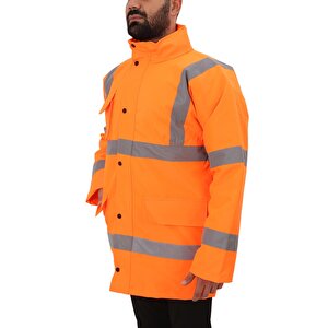 Bestguard Yüksek Görünürlüklü İşçi Parkası - İş Parkası - Yüksek Görünümlü Parka