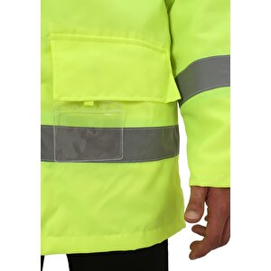 Bestguard Yüksek Görünürlüklü İşçi Parkası - İş Parkası - Yüksek Görünümlü Parka XL