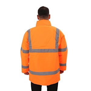 Bestguard Yüksek Görünürlüklü İşçi Parkası - İş Parkası - Yüksek Görünümlü Parka