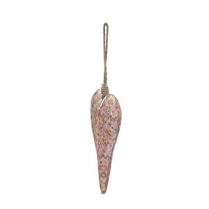 Vitale Şiva Çiçek Desenli Pembe Kalp Büyük Boy Ak.fq0025-p