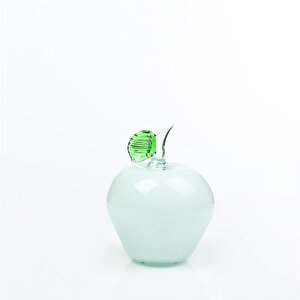Vitale Murano Dekoratif Cam Beyaz Elma Ak.evd0004