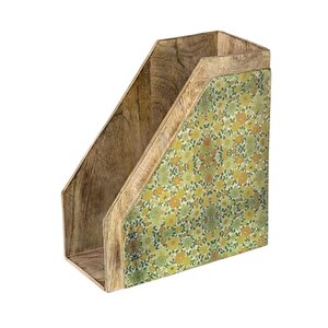 Vitale Şiva Çiçek Desenli Dekoratif Yeşil Raf Ak.fq0022-y