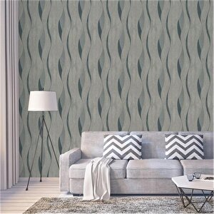 Duka Modern Mavi Desenli Duvar Kağıdı Dk.13171-3 (16 M2 )