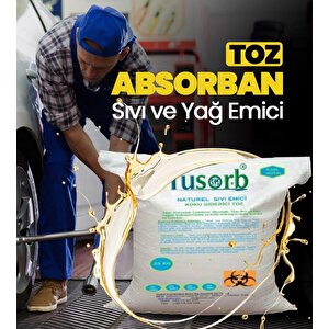 Sıvı Ve Yağ Emici Toz Absorban 25 Kg Çuval