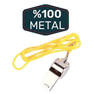 Metal Ipli Hakem Ve Deprem Düdüğü (24'lü)