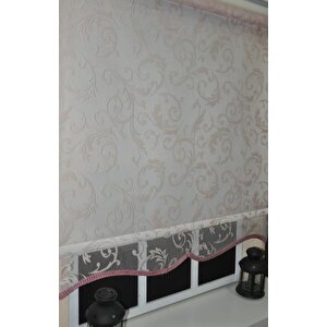 Çift Mekanizmalı Pembe Tül Stor Perde Stb-130