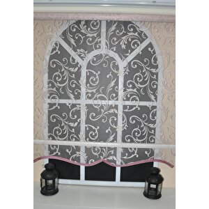 Çift Mekanizmalı Pembe Tül Stor Perde Stb-130 180x260 cm
