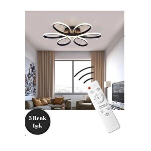 Layla Led Avize Kumandalı Siyah - 3 Renk