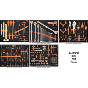 272 Parça Beta Alet Takımı Çekmece Seti İe.bt.272