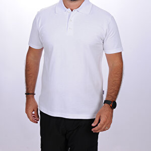 Formteks Polo Yaka Tshirt Beyaz 3XL