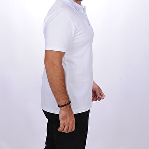 Formteks Polo Yaka Tshirt Beyaz S