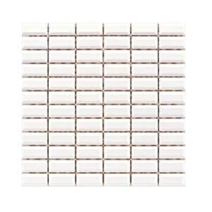 Vitra 2.5x5 Metro Tiles Mozaik Beyaz Parlak Duvar Karosu K52356080001vte0 Beyaz
