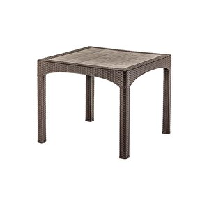 Sy-2574 Kahverengi Rattan Kare Masa 50383