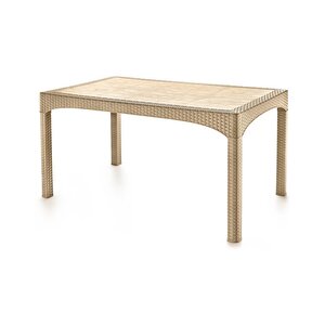 Sy-2587 Bej Rattan Dikdörtgen Kapalı Masa 51667