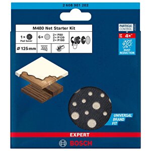 Expert M480 Başlangıç Kiti, Eksantrik Zımpara Makineleri Için, 125 Mm 7 Parça