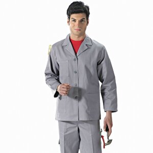 Formteks İş Ceketi Erkek Gri XL