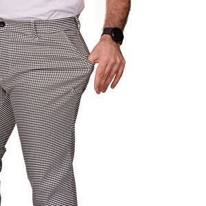 Formteks Likralı  Aşçı Pantolon Pötikare 3XL