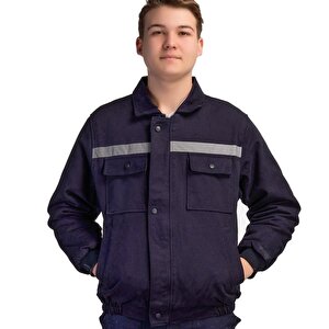 Formteks İş Montu Reflektörlü Erkek Lacıvert XL