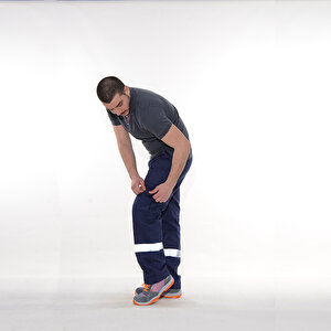 Formteks Kargo Pantolon 16/12 Gabardin Reflektörlü Lacivert 3XL
