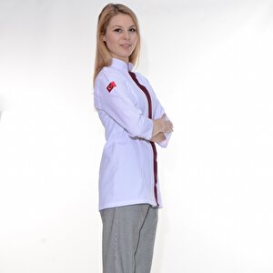 Formteks Aşçı Ceketi Bayan Beyaz 38