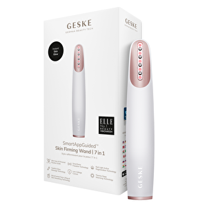 Titreşimli Kırmızı Led Terapili Sıkılaştırıcı Yüz Bakım Cihazı | Skin Firming Wand Beyaz