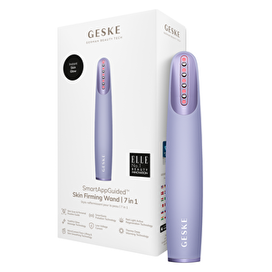 Titreşimli Kırmızı Led Terapili Sıkılaştırıcı Yüz Bakım Cihazı | Skin Firming Wand Mor