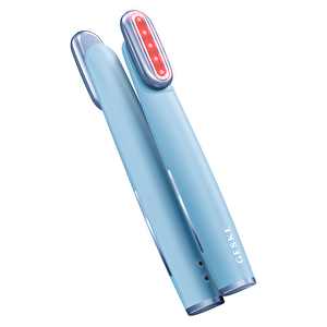 Titreşimli Döner Başlıklı Led Terapili Cilt Sıkılaştırıcı Yüz Bakım Cihazı | Rotatable Head Skin Firming Wand Mavi