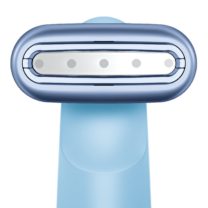 Titreşimli Döner Başlıklı Led Terapili Cilt Sıkılaştırıcı Yüz Bakım Cihazı | Rotatable Head Skin Firming Wand Mavi