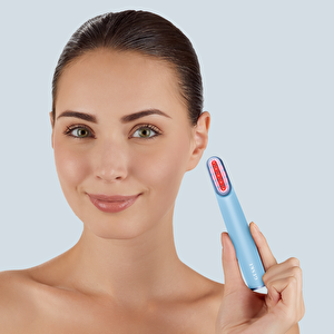 Titreşimli Döner Başlıklı Led Terapili Cilt Sıkılaştırıcı Yüz Bakım Cihazı | Rotatable Head Skin Firming Wand