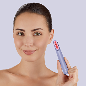 Titreşimli Döner Başlıklı Led Terapili Cilt Sıkılaştırıcı Yüz Bakım Cihazı | Rotatable Head Skin Firming Wand