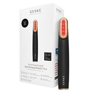Titreşimli Döner Başlıklı Led Terapili Cilt Sıkılaştırıcı Yüz Bakım Cihazı | Rotatable Head Skin Firming Wand Siyah