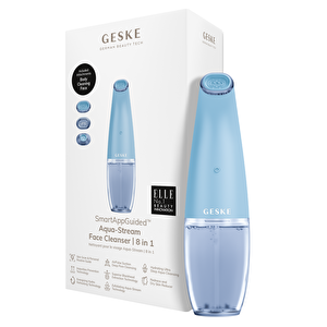 Aqua-stream Çift Başlıklı Siyah Nokta Ve  Yüz Temizleme Cihazı | Aqua-stream Face Cleanser Mavi