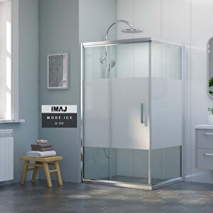 Mode İce A-53 Sabit Panelli Dikdörtgen Duşakabin 70x110 Cm H:190 70x110 cm