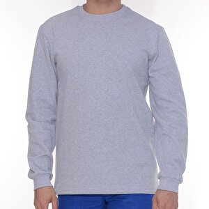 Formteks Bisiklet Yaka Gri Sweatshirt L