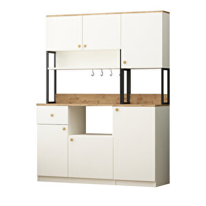 Vista 2+1 Modüllü 3 Kapaklı Çok Amaçlı Kahve Köşesi Dolabı Aytaşı Aytaşı