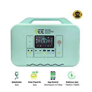 1008wh Taşınabilir Güç Kaynağı %99.99 Mppt Bms Çoklu Koruma Kablosuz Şarj - Singo1000 Turkuaz Turkuaz