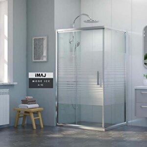 Mode İce A-16 Sabit Panelli Dikdörtgen Duşakabin 90x140 Cm H:190 90x140 cm