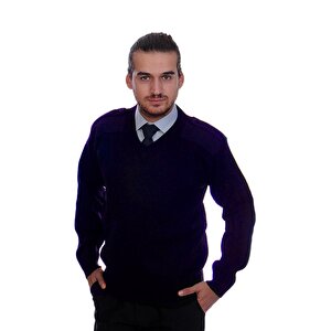 Formteks Güvenlik Kazak  V Yaka Lacivert 3XL