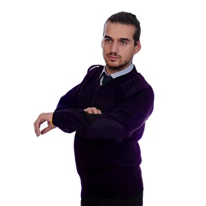 Formteks Güvenlik Kazak  V Yaka Lacivert 3XL
