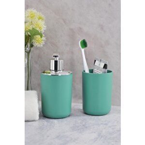 Diş Fırçalık Ve Sıvı Sabunluk 2'li Set Yeşil