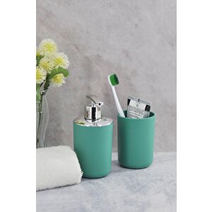 Diş Fırçalık Ve Sıvı Sabunluk 2'li Set Yeşil