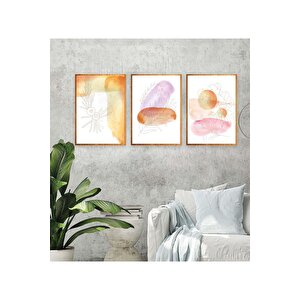 Dekoratif Çerçeve Görünümlü Tablo-70x100-3parça