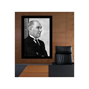 Atatürk Ev Ve Ofis Dekoratif Çerçeve Görünümlü Tablo