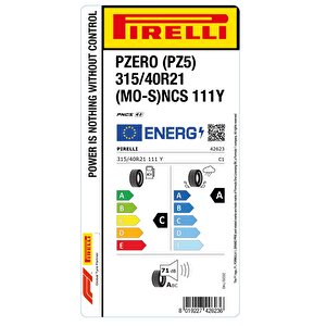 315/40r21 111y P-zero (pz5) (mo-s) Pncs Oto Yaz Lastiği (üretim: 2024)