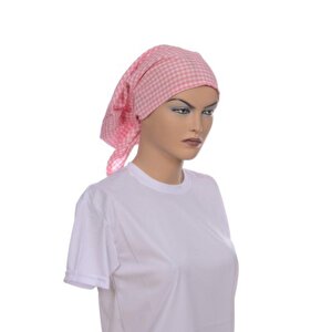 Formteks Arkadan Bağlamalı Bone Zefir Pembe-beyaz