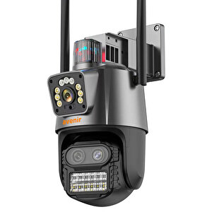 Av-m21 6mp 2 Kameralı 8x Opti̇k Zoom 360° Dönebilir Ptz Onvif Wifi Kamera
