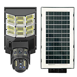Av-sl400x 10x Zoom 4g Sim Kartlı Solar Güneş Enerjili Sokak Lambası Çift Lensli Kamera