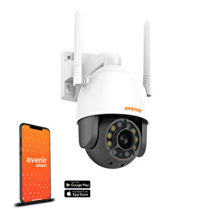 Av-s300 3mp Sese-ışığa Duyarlı Su Geçirmez Ptz Wifi Sd Kartlı Ip Sesli Kamera